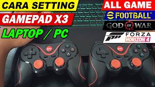Cara Setting Gamepad X3 ke LAPTOP / PC Bisa Multiplayer Bro!