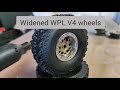 Making wide wpl v4 wheels for wpl mn and similar trucks