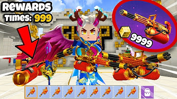 How I Got UNLIMITED NEW GATLING GUN FIRECRACKER in SkyBlock!! - Blockman GO