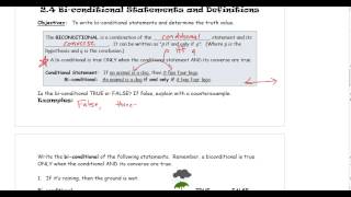 Unit 2 Day 2 Inverse, Contra, Bi Cond) Day 2 Unit 2 Counterexamples