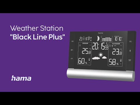 Hama Weather Station Black Line Plus - YouTube