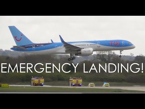 Thomson 757 EMERGENCY LANDING at Manchester Airport | Stuck Flaps | TOM6606