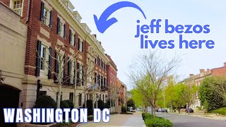 AMAZON CEO Jeff Bezos' Washington DC Mansion | Walking in Kalorama, Washington DC