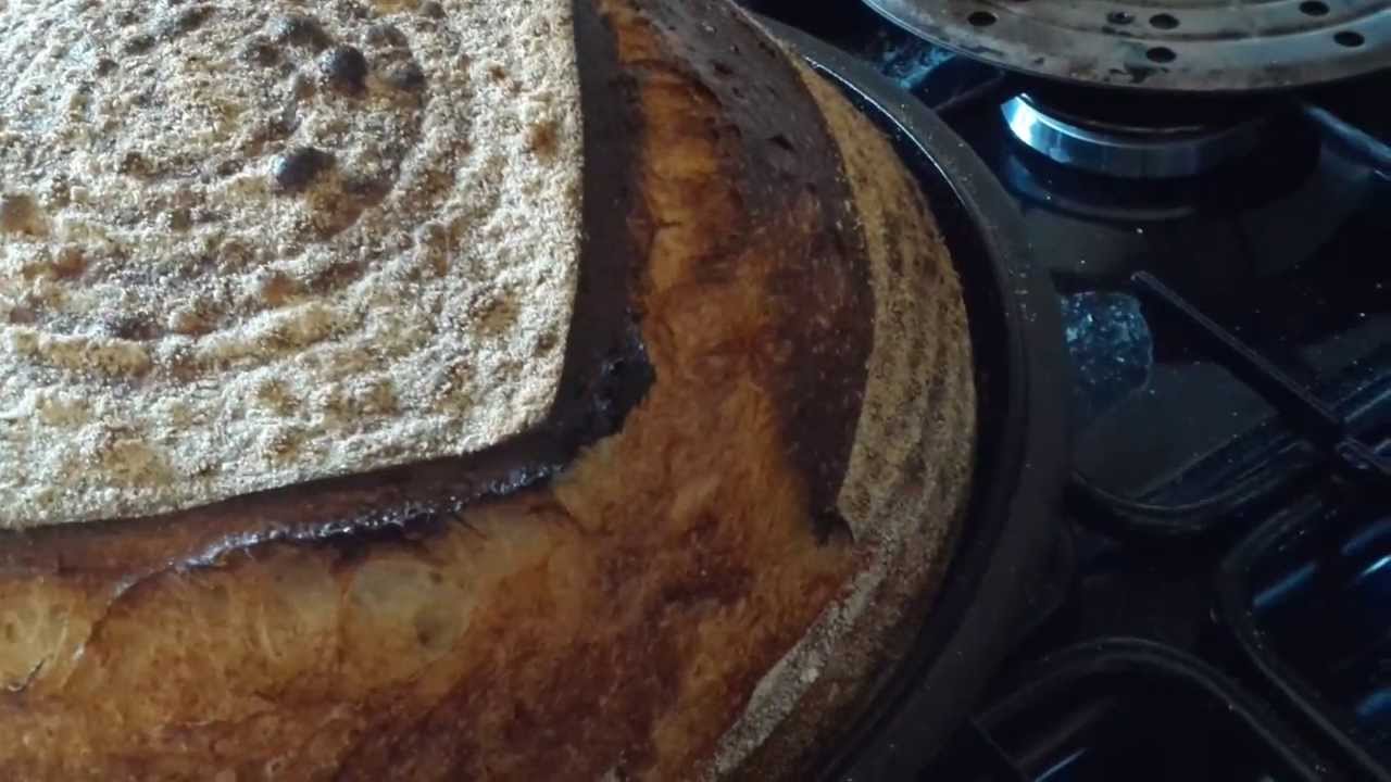 sourdough baked in dutch oven YouTube