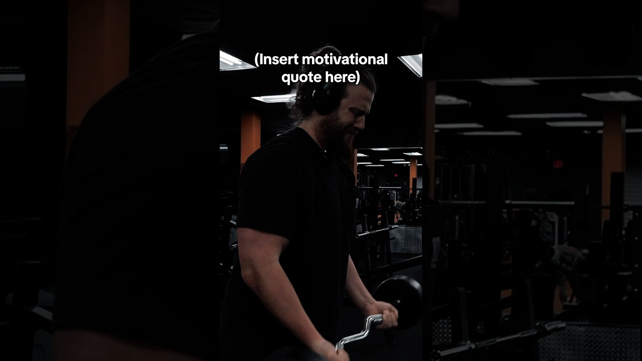 Typical Fitness Influencer Post 