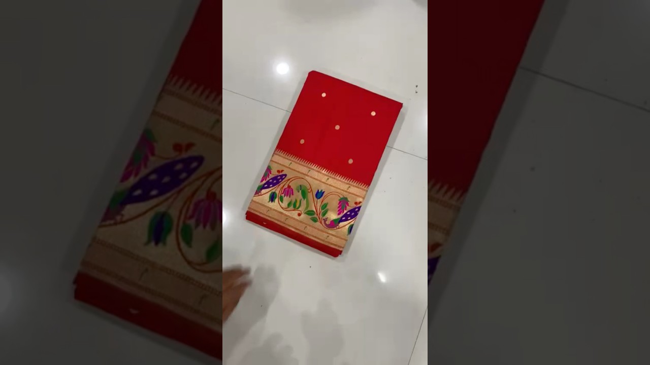 Pure Kanchipuram Paithani Silk Peacock Design Saree