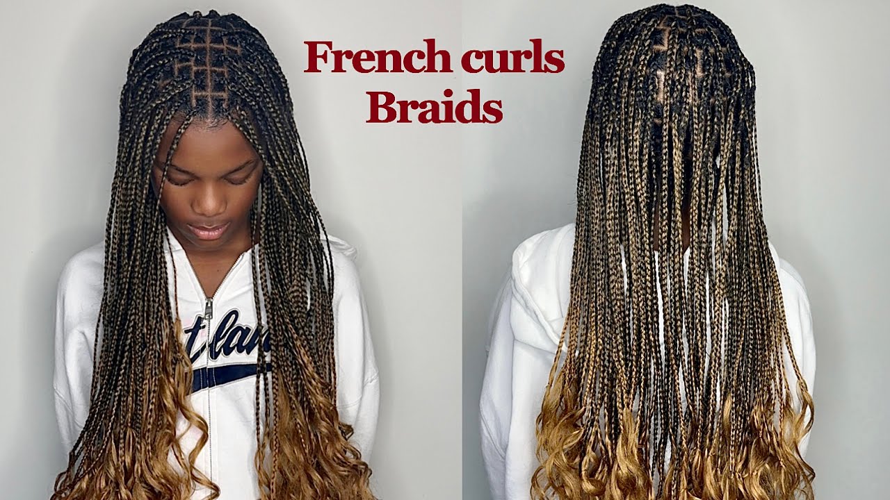 French Curls Knotless Braids Tutorial Beginners Friendly 