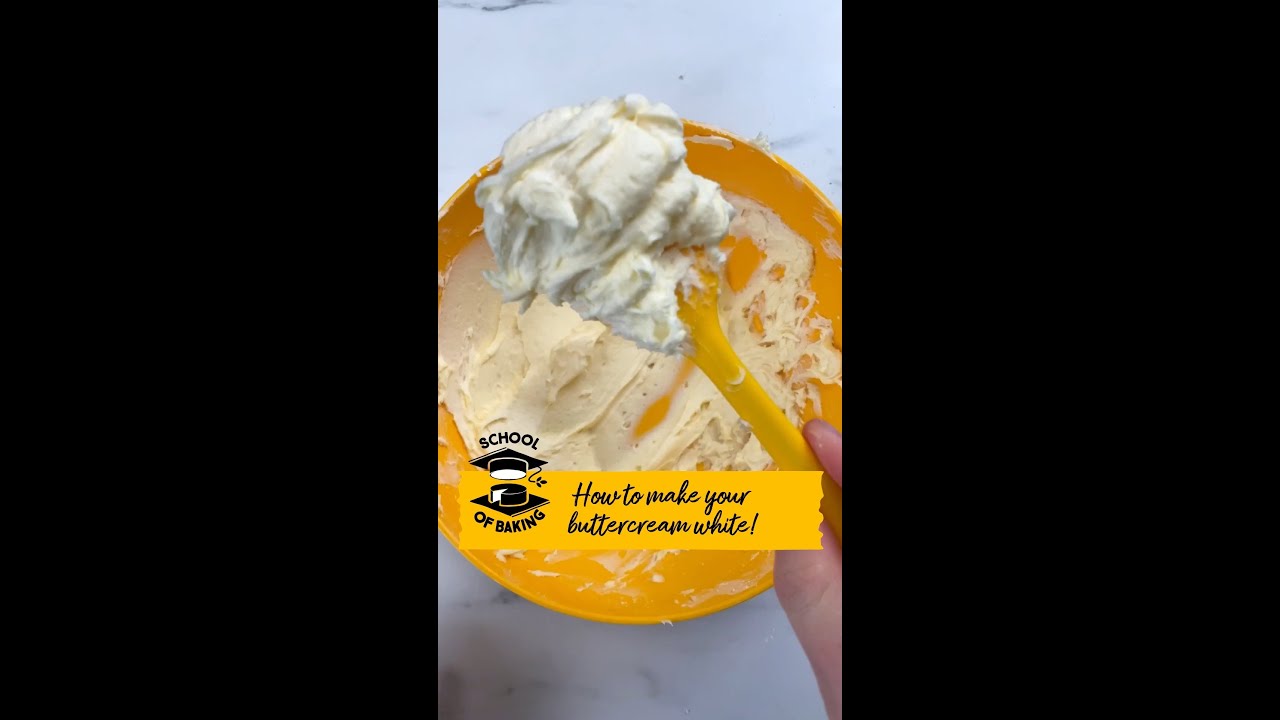 Baking Hack: How to make your buttercream white I We Love Baking 