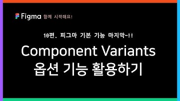 기획자의 피그 figma - Component Variants 옵션 기능 활용하기