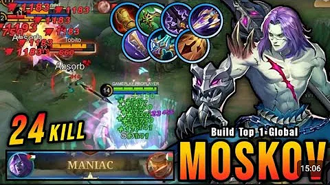 AUTO SAVAGE!! 26 Kills Moskov Maximum Critical Build is Broken!! - Build Top 1 Global Moskov - MLBB