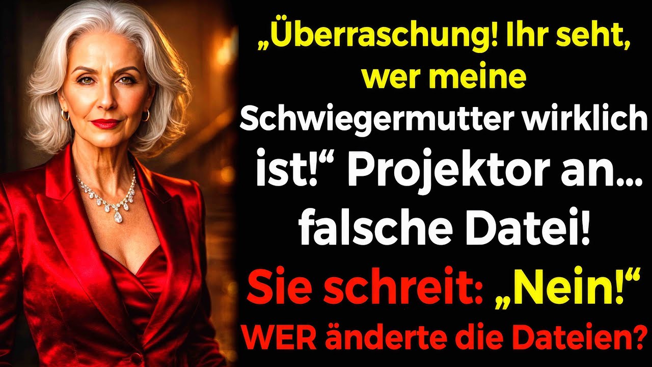 Ich stand vor dem Beamer und hörte, wie meine Schwiegertochter vor der versammelten Familie verkündete, dass sie ein „besonderes Video“ für meinen 65. Geburtstag vorbereitet habe. Sie lächelte...