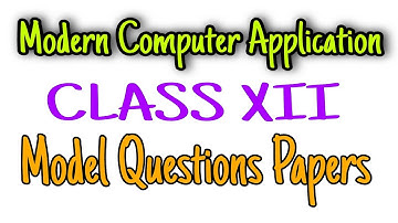 HS 2022 - Model Test Paper - Modern Computer Application WBCHSE Bengali Question papers