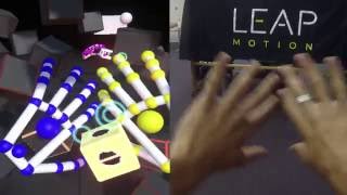 Leap Motion Blocks for HTC VIVE Playthrough