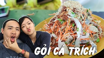 🐟 Ăn thử GỎI CÁ TRÍCH - xem cách làm gỏi cá trích ở Bãi Khem | DU LỊCH PHÚ QUỐC | Hoa N Don