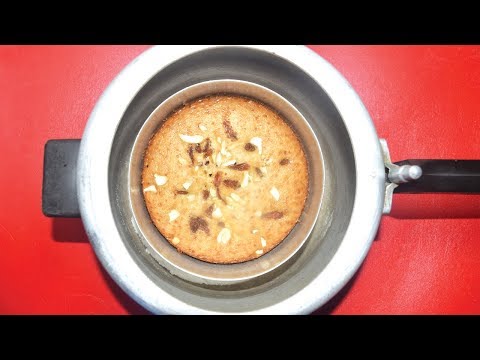 Eggless Vanilla Sponge Cake In Pressure Cooker Without Oven - How To Mak...