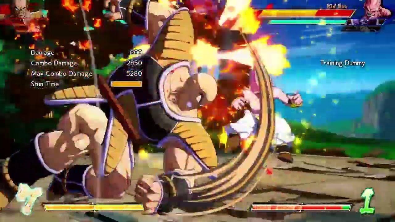 Nappa double Saibaman reset combo!!
