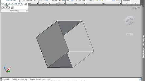 Part 2 - 3D AutoCAD 2009 Modelling