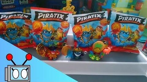 🏴‍☠️Piratix: Shark treasure🏴‍☠️Unboxing 4 one packs! 🦈