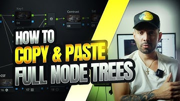 How to copy and paste entire node trees in different projects in Davinci Resolve 17 (Free Node Tree)