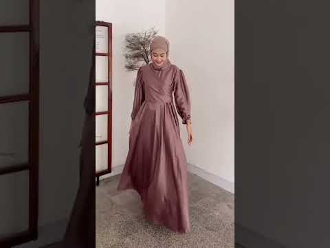 DRESS SATIN❗❗ DRESS KONDANGAN»cek komentar yaa #ootdhijab #ootd