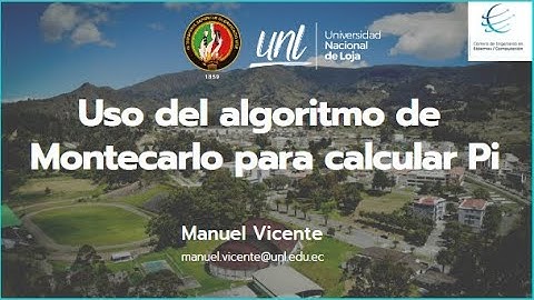 Método Montecarlo para calcular Pi