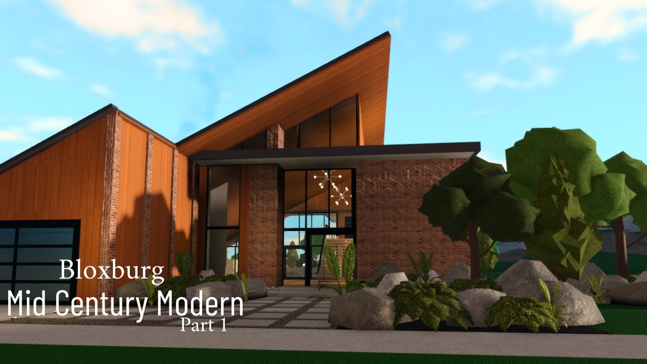 Mid Century Modern House - Speed Build (part 1) - YouTube