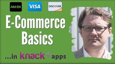 Knack Database Ecommerce Basics