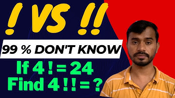 Double Factorial vs. Factorial || By - Girish Chandra