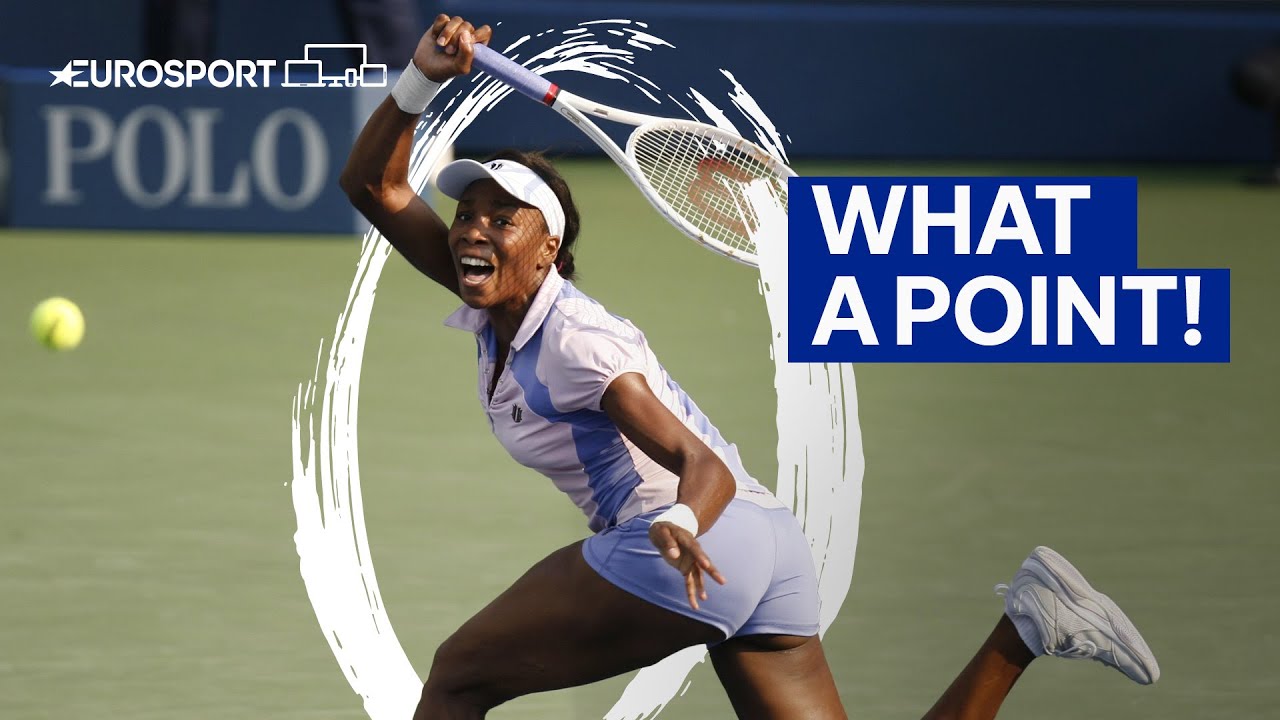 AMAZING rally between Venus Williams and Justine Henin at the 2007 US Open semi-final | Eurosport