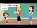 Ellas mother is stingy  comedy animated story  ella english