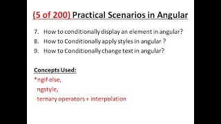 Practical Questions in Angular for beginners | Part - 5