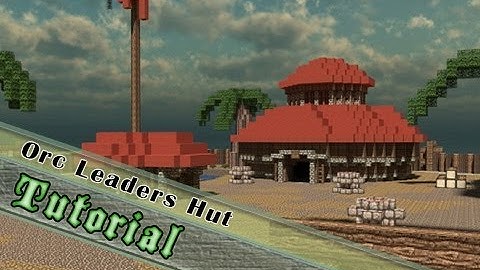 Minecraft Tutorial: How to Build an Orc Style Leaders Hut!