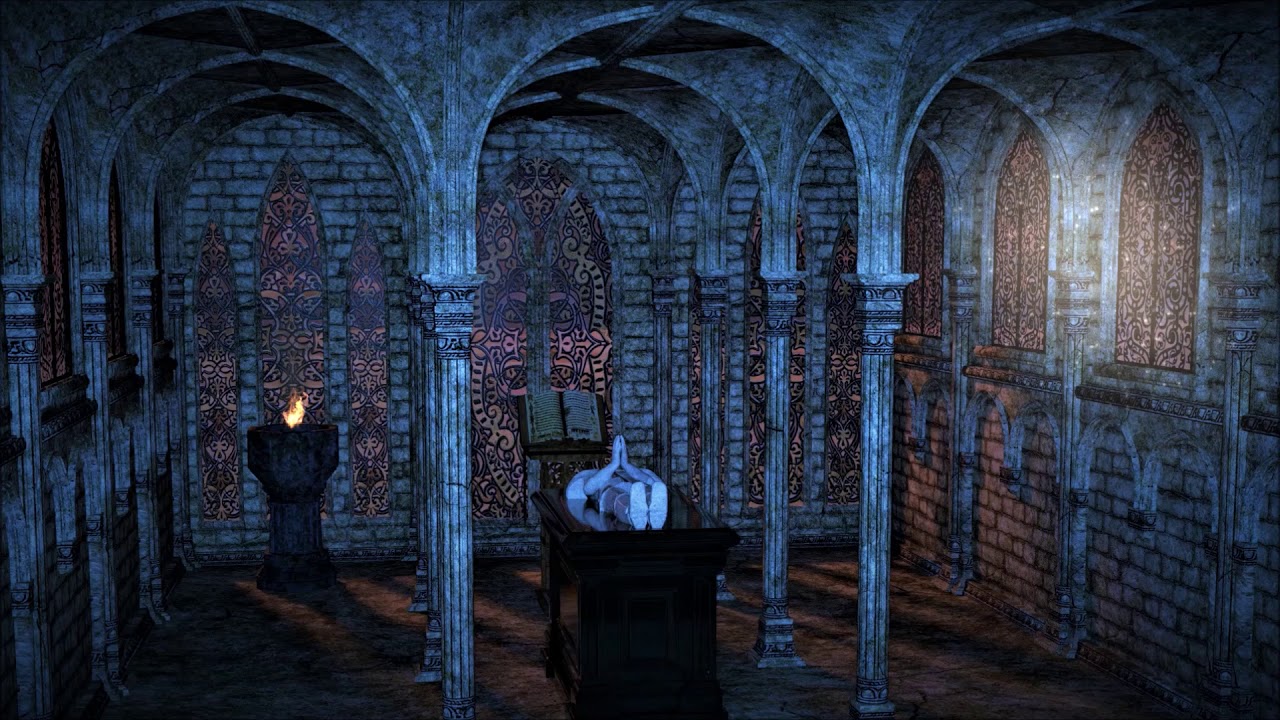 Crypt Of Knights Templar🕯🗡(Night) - ASMR Ambience - YouTube