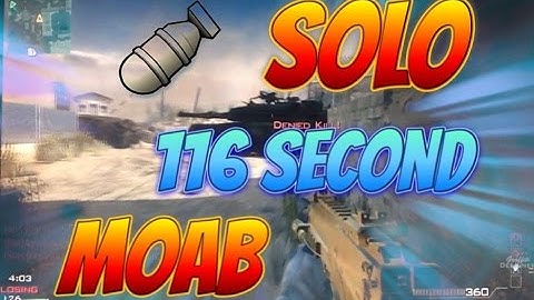MW3: Crazy 116 second MOAB on Dome vs TryHards