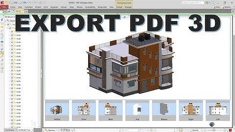 Xuất bản vẽ 3D ra PDF có thể View và xoay được trên phần mềm progeCAD | Lệnh Export PDF 3D
