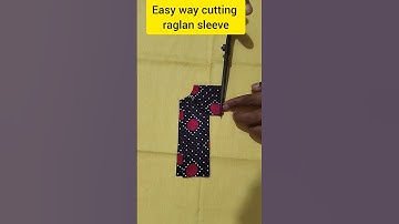 Easy way cutting raglan sleeve shirt. #diy #sewingpatterns #shots #fashion
