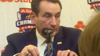 Mike Krzyzewski discusses buzzer-beater loss to Frank Mason and Kansas