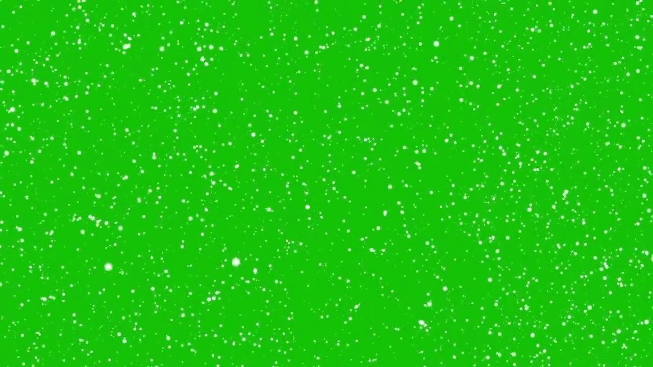 Snowflakes Falling on Green Screen Motion Background - YouTube