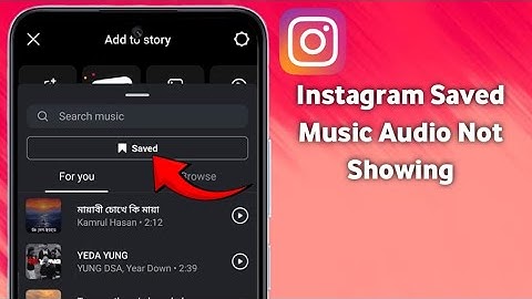 How To Fix Instagram Story Saved Audio Music Option Not Showing (Full guide 2025)