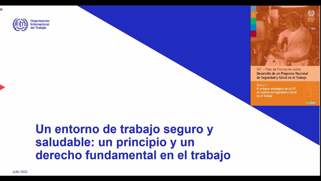 Un entorno de trabajo seguro y saludable: principio y un derecho ...