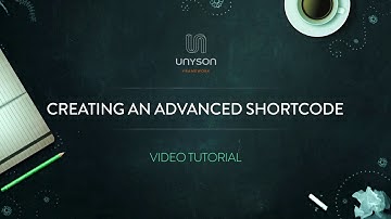 Unyson: Creating an advanced Shortcode