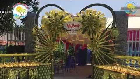 Hướng dẫn cách làm cổng cưới Miền Tây bằng lá dừa tại Đồng Tháp - Bản đầy đủ - Memories.vn