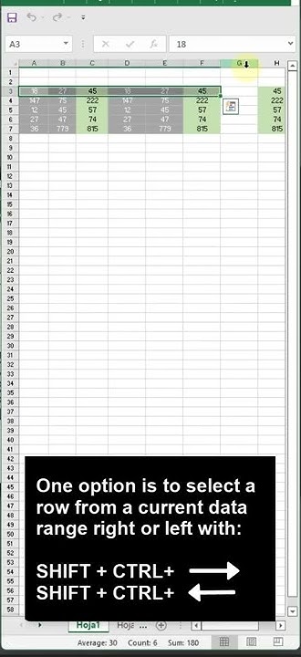 How to SELECT a ROW in EXCEL with KEYBOARD ️ #Shorts - YouTube