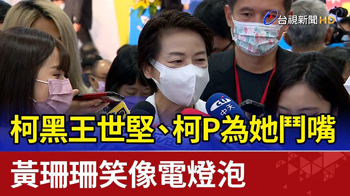 柯黑王世堅、柯P為她鬥嘴  黃珊珊笑像電燈泡 - 天天要聞
