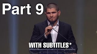 Khabib Hall Of Fame Speech | Khabib Talks About Upcoming Champions | Part 8