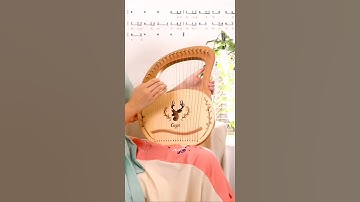cega 19 strings lyre harp cover