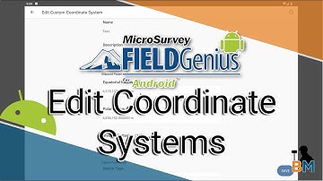 FieldGenius for Android: Edit Coordinate Systems | Bench Mark