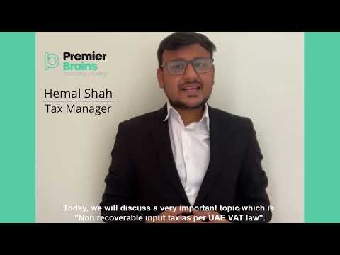 Non-recoverable input tax