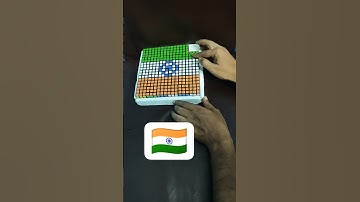 Making Indian Flag 🇮🇳  by Rubik
