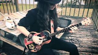 Video thumbnail of "4-STRING SLOW BLUES GUITAR SOLO"